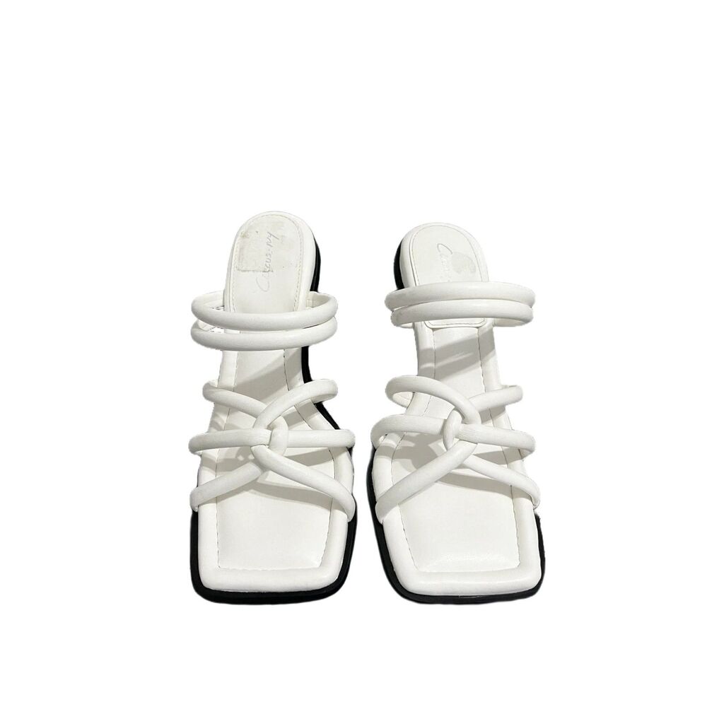 Circus by Sam Edelman White Strappy Heels Sandals - Size 6